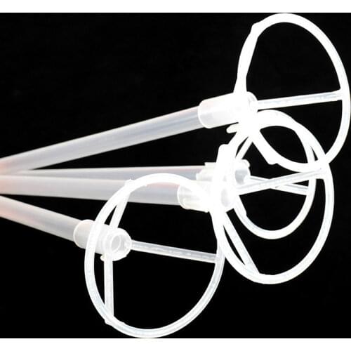 5set 70cm Transparent Bubble Balloon Stick PVC Rods Balloons Holder Stick with Cup Birthday Party Wedding Decoration Accessories