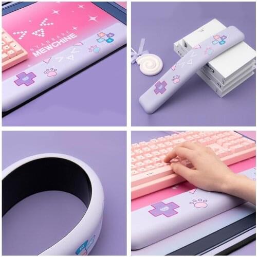 Cute Player Mouse Pad Large Cartoon Cat Ear Mouse Hand Durable For Gaming Antiskid For Girl Thick And Rest Pad Games S3V3