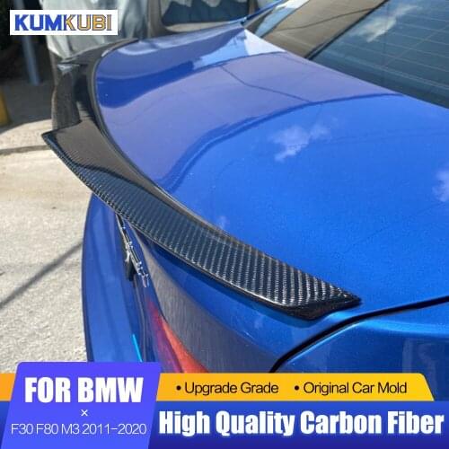 For BMW F30 F80 M3 Spoiler 2011-2020 320i 328i 335i 326D M4 Style Carbon Fiber Rear Roof Spoiler Trunk Lip Wing For F30 Spoiler