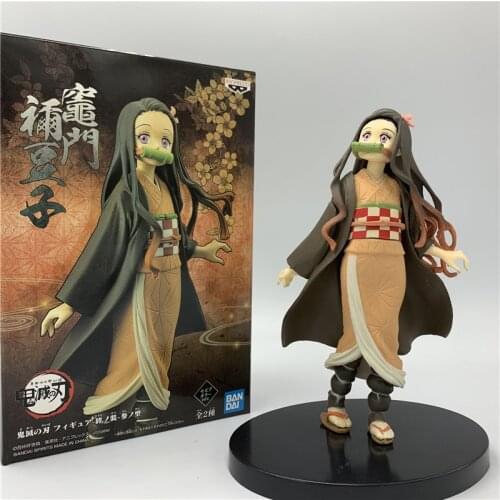 Demon Slayer Kamado Nezuko Standing Comic Yellow Ver. PVC Action Figure Kimetsu no Yaiba Tanjirou Nezuko Model 15cm