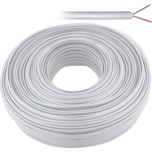 PHONE CABLE 2 Lİ WHITE FLAT KÖKEN 100 METERS ELEKTROMER