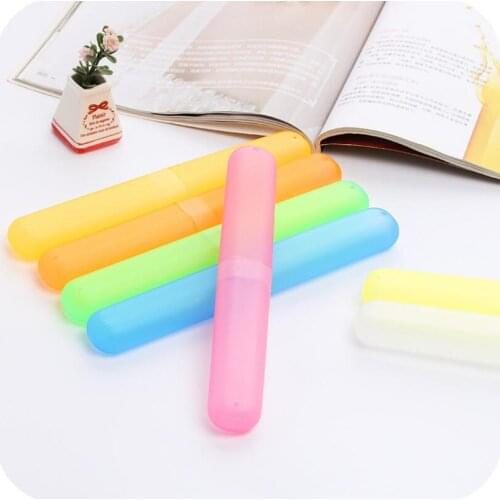 Trendy Frosted Travel Hiking Camping Toothbrush Protect Holder Case Box Tube Cover LX1910