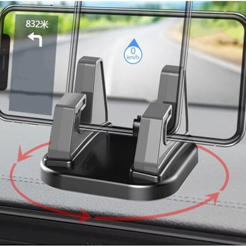 360 Degree Rotate Car Cell Phone Holder Dashboard Sticking Universal Stand Mount Bracket For Mobile Phone GPS Black Red Gray
