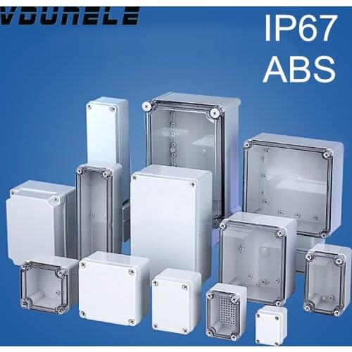 Waterproof Junction Box ABS Electronic Project Instrument Case Electrical Outdoor IP67 Project Box Plastic Enclosures Housing