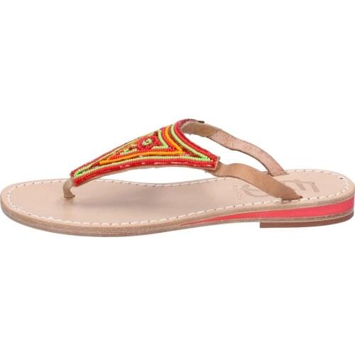 EDDY DANIELE sandals women leather multicolor