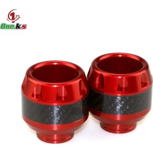 1 Pair of Fork Frame Sliders Carbon Fiber Motorcycle Front Fork Frame Sliders Crash Protection For HONDA GROM MSX125 MSX125SF