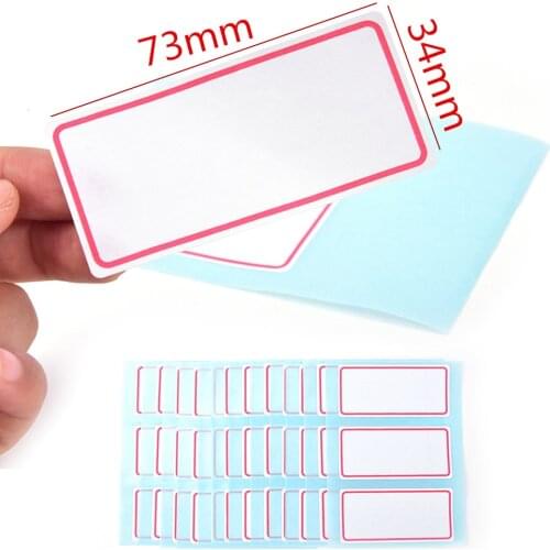 36 labels stickers Sheets White Self-Adhesive Label Name Sticker Number Blank Note For student