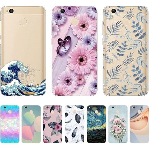 Case for Xiaomi Redmi 4X Silicon Abstract Fashion Shell Case 5.0inch Tpu Non-slip Soft Bumper Anti-knock Ultra-thin Personality