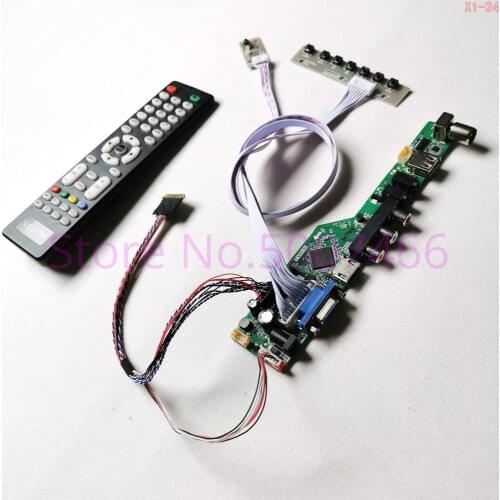 For B156XTN02.2 15.6" LVDS laptop LCD screen 40-pin 60Hz WLED 1366*768 /VGA/AV/Audio/RF/USB TV56 controller driver board kit