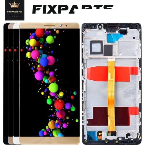 For Huawei Mate 8 LCD Display Touch Screen Digitizer Assembly With Frame Replace 100% Tested For Huawei Mate 8 Display Pantalla