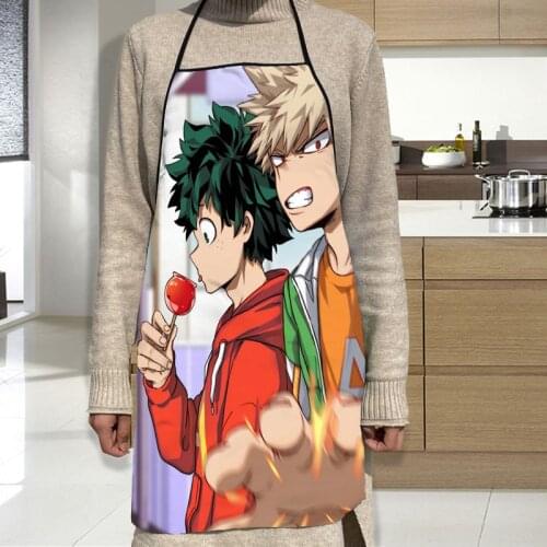 My Hero Academia Apron Grill Kitchen Chef Apron Professional for BBQ, Baking, Cooking for Men Women 68X95cm