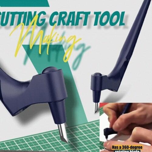 Craft Cutting Tools 360 Rotating Blade Paper-Cutter Blade Craft Cutting Knife DIY Art Wear-Resisting Art Cutting Tool Only Blade