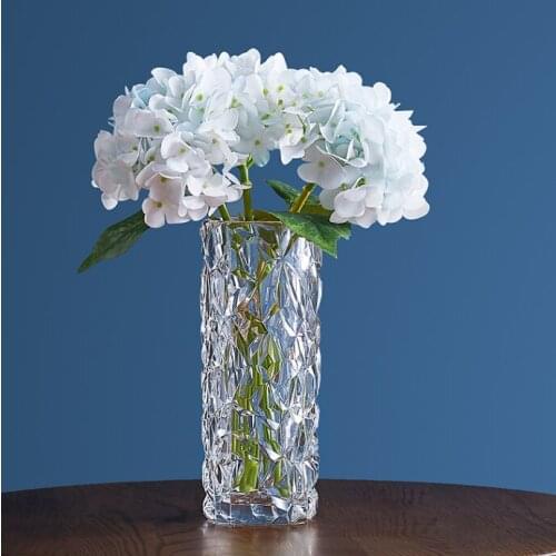 Art Big Nordic Wedding Vase Garden Modern Glass Transparent Minimalist High Floor Rose Office Vintage Wazony Vases BY50HP