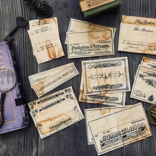 Handmade Coffee Paper Dyeing Craft Paper Travel Journal Notes Material Card Scrapbooking Craft Diary Album Decorative