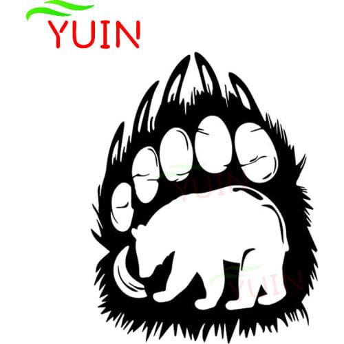 Bear Paw Creative Car Decals Fashion Body Decoration Personalized PVC Waterproof Sunscreen Stickers Can Be Customized Color
