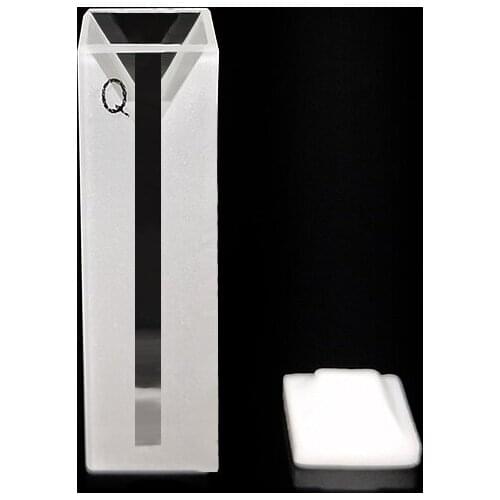 Quartz Absorption Cells 1.2 ml Micro Quartz Cuvette Slit 3mm (Liquid Sample Cell ) 1200 ul Frit Sintering Technology 2 / PK