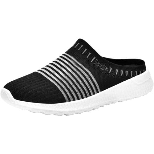 Summer Shoes Men Sandals Slip On Beach Slippers Men Sneakers Fashion Mule Shoe Men Mesh breathable Sandalias Zapatos Hombre 2021