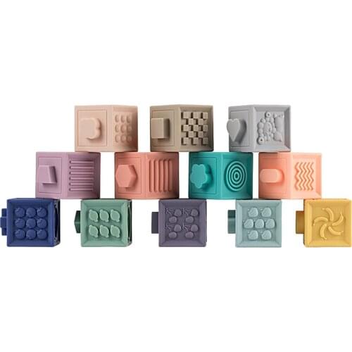 Baby Blocks Soft Stacking Blocks Baby Toy 6 to 12 Months Toddlers Boys & Girls Squeeze Sensory Toys