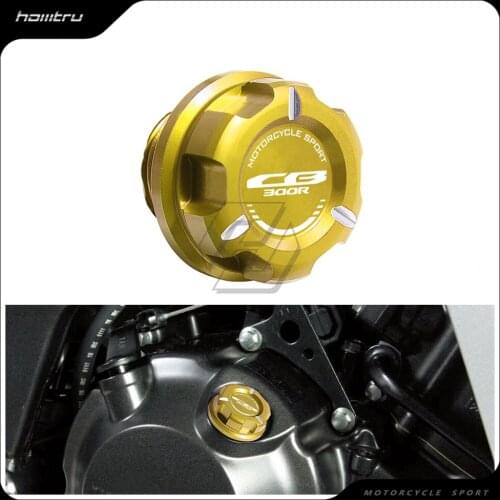 Motorcycle Engine Oil Cap Bolt Screw Filler Cover Case for Honda CB300R Neo Sports Cafe 2015 Later