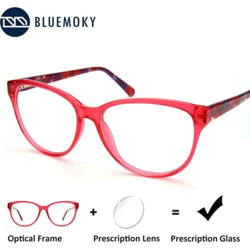 BLUEMOKY Cat Eye Prescription Glasses Women Men Vintage nti blue light Photochromic Optical Eyewear Myopia Hyperopia Eyeglasses