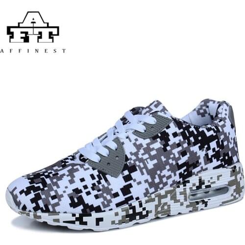 AFFINEST Camouflage Unisex Casual Shoes For Women Shoes Height Increase Female Footwear Flats Plus Size 35-46 Chaussures Femme