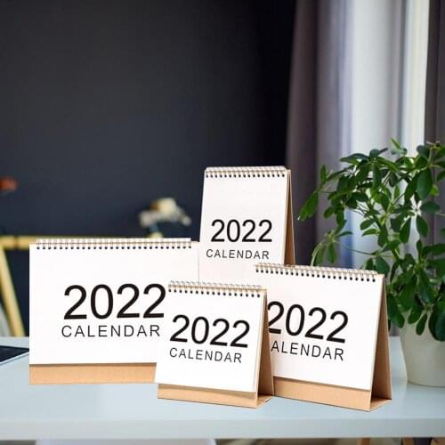 L/M/S Sizes 2022 Desk Calendar Room Decor Flip Tabletop Calendar 2021 Sep-2022 Dec Daily Schedule Table Planner Daily Schedule