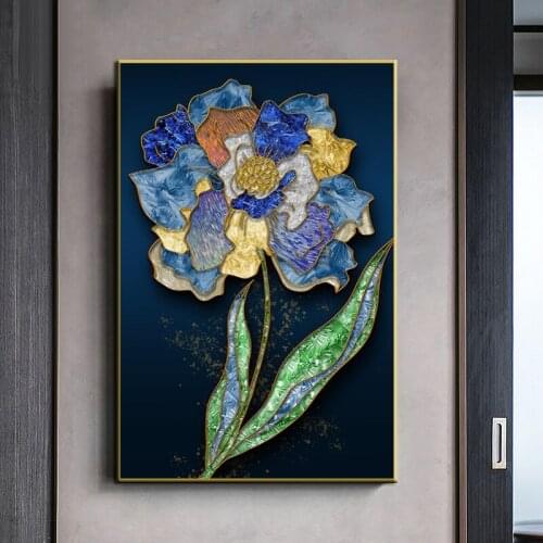 Nordic Flower Floral Plant Canvas Painting Modern Posters and Print Scandinavian Wall Art Picture for Minimalist Home Decoration