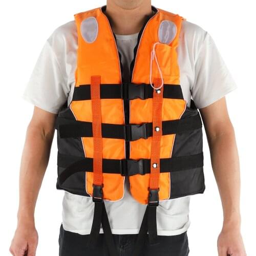 Universal Outdoor Swimming Life Vest Jacket Adjustable Adults Children Swim Float Vest Water-skiing Safety Life Jacket Swimwear