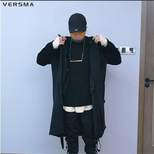 VERSMA Mens Long Coats