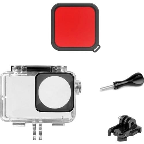 Waterproof case Fiter For DJI Osmo Action Camera DJI Action Camera Accessories Waterproof Case /Housing/Box/Diving filter Cover
