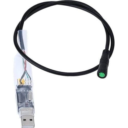 1pc 58.4cm 22.99 Inches 5 Pin Car Auto USB Programming Cable For Electric Bikes eBike BAFANG BBS BBSHD Mid Motor Truck Tool