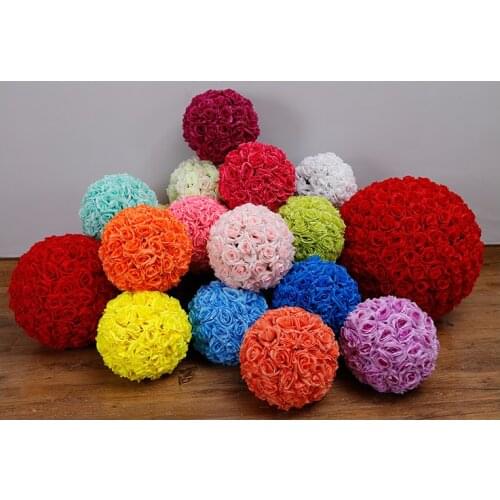 12pcs/lot Top-rated wedding flower bouquets fullness rose road lead flowers wedding decoration centerpieces artificial flowers