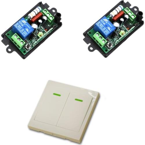 433Mhz Wireless Remote Control Switch 220V 1CH Wireless Power Relay Radio Light Switch 2 Receiver + Transmitter