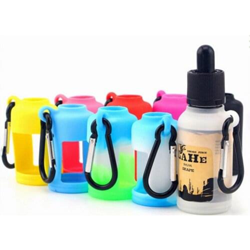 5pcs Color random 30ml e liquid bottle silicone case cover sleeve silicon bottle holder rubber bottle case for e juice bottle