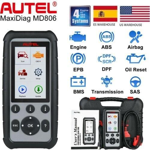 Autel MaxiDiag MD806 OBD2 Diagnostic Tool Code Reader Scanner ABS SRS EPB DPF