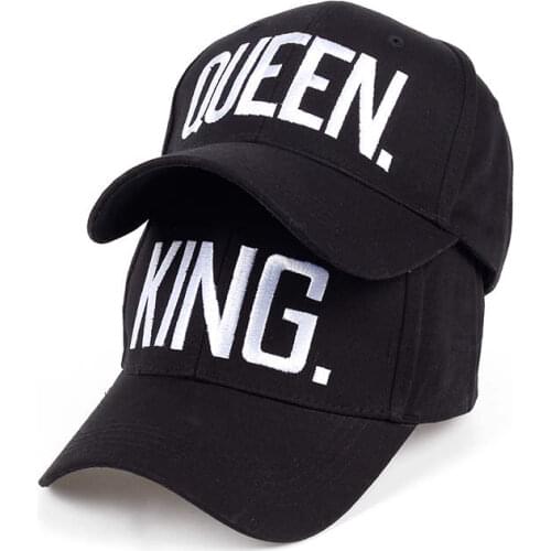 TUNICA Hot Selling King Queen Letter Embroidery Baseball Cap Couples Hip Hop Snapback Cap for Man Hat Women bone aba reta gorrs