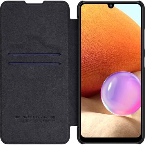 Flip Case for Samsung A32 4G NILLKIN Qin Series Luxury PU Leather Plastic Back Cover Case for Samsung Galaxy A32 4G
