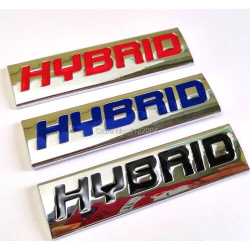 HYBRID Back Emblem Badge Trunk Sticker Decal For AUDI Skoda BMW CHEVROLET FORD HYUNDAI KIA MAZDA NISSAN SUBARU