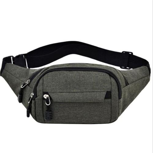 2021Waist Bags Canvas Fanny Pack For Men Women Bag Multi-Functional Chest Bags Waist Packs