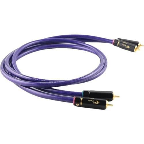 Van Den Hul RCA Cable Silver Plated Conductor HiFi Audio Line for Amplifier CD Player