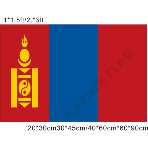 KAFNIK,free shipping 20*30cm/30*45cm/40*60cm/60*90cm small flags Mongolia national flag for Countries World Event Decorative Fla