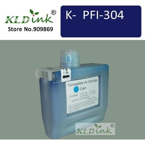 KLDINK - PFI-306C Cyan Ink Cartridge ( PFI304 / PFI-306 / 6658B001 Ink ) Ink Cartridges for imagePROGRAF iPF9400 Printer