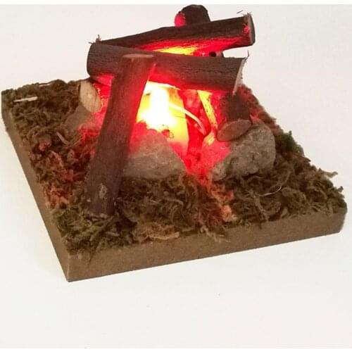 Dollhouse Outdoor Garden Idyllic Bonfire 1/12 Scale House Miniture Dolls Miniature Mini Accessories Accessories Dollhouse K5D5