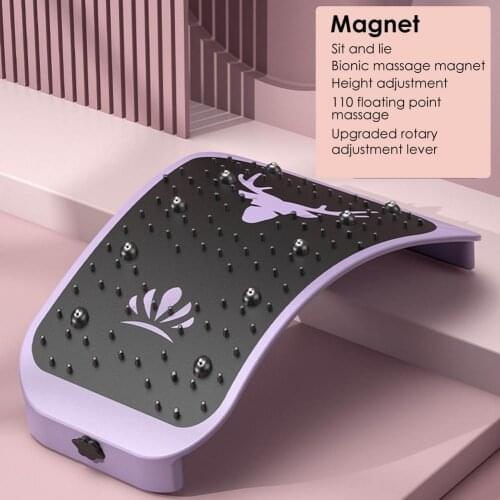 Lumbar Massager Waist Magnetic Therapy Stretcher Equipment Support Back Stretch Spine Relieve Muscle Soreness Fitness And Relax
