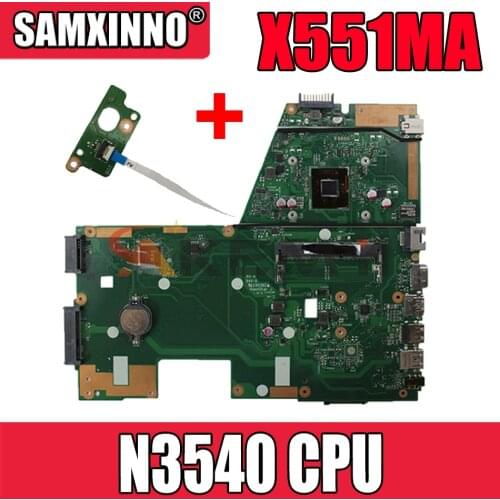 Akemy X551MA laptop motherboard with N3540 CPU DDR3 For ASUS X551MA F551MA X551M D550M original mainboard tested full 100
