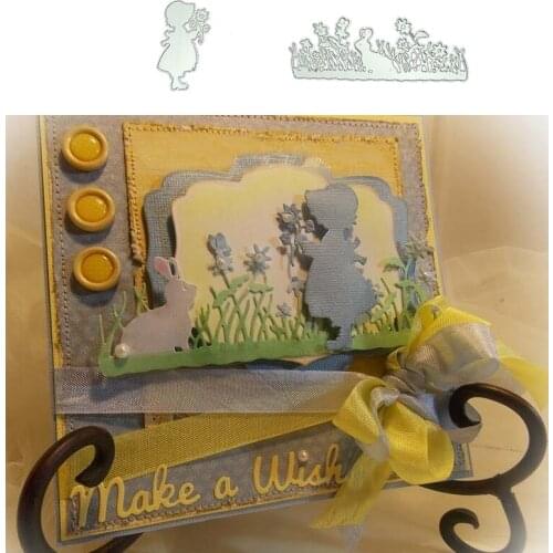 Girl Metal Cutting Dies for Scrapbooking Handmade Tools Mold Cut Stencil New 2021 DIY Card Make Mould Model Craft Decoration