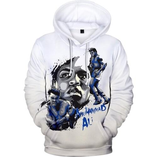 Comfortable Muhammad Ali casual suitable 3D Hoodies Men women boys girls Harajuku Muhammad Ali 3D Men Hoodies Sweatshirt tops