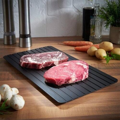 Thaw Master Fast Defrost Tray Fast Thaw Frozen Food Meat Fruit Quick Defrosting Plate Board Home Use Defrost Tray Kitchen Tools