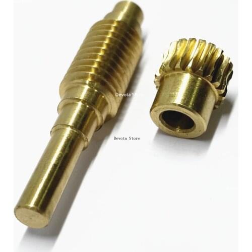0.5M 1:20 30 40 50 60 Teeth Reduction Ratio Worm Gear Toy Model Set 4/5/6MM