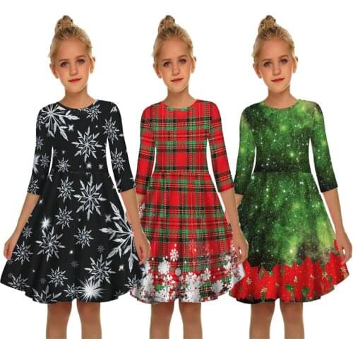 Christmas Girls Dress 7-12 Years Teens Girls Party Dresses For Girls Kids Santa Claus Dresses New Year Children Carnival Dress